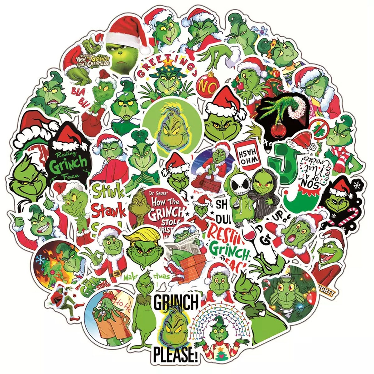 The Grinch Sticker Pack - Culture of Gaming