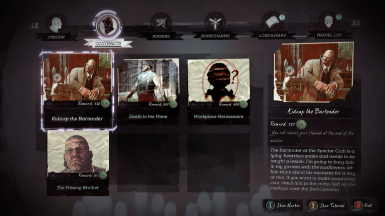Dishonored: Death of the Outsider Contracts