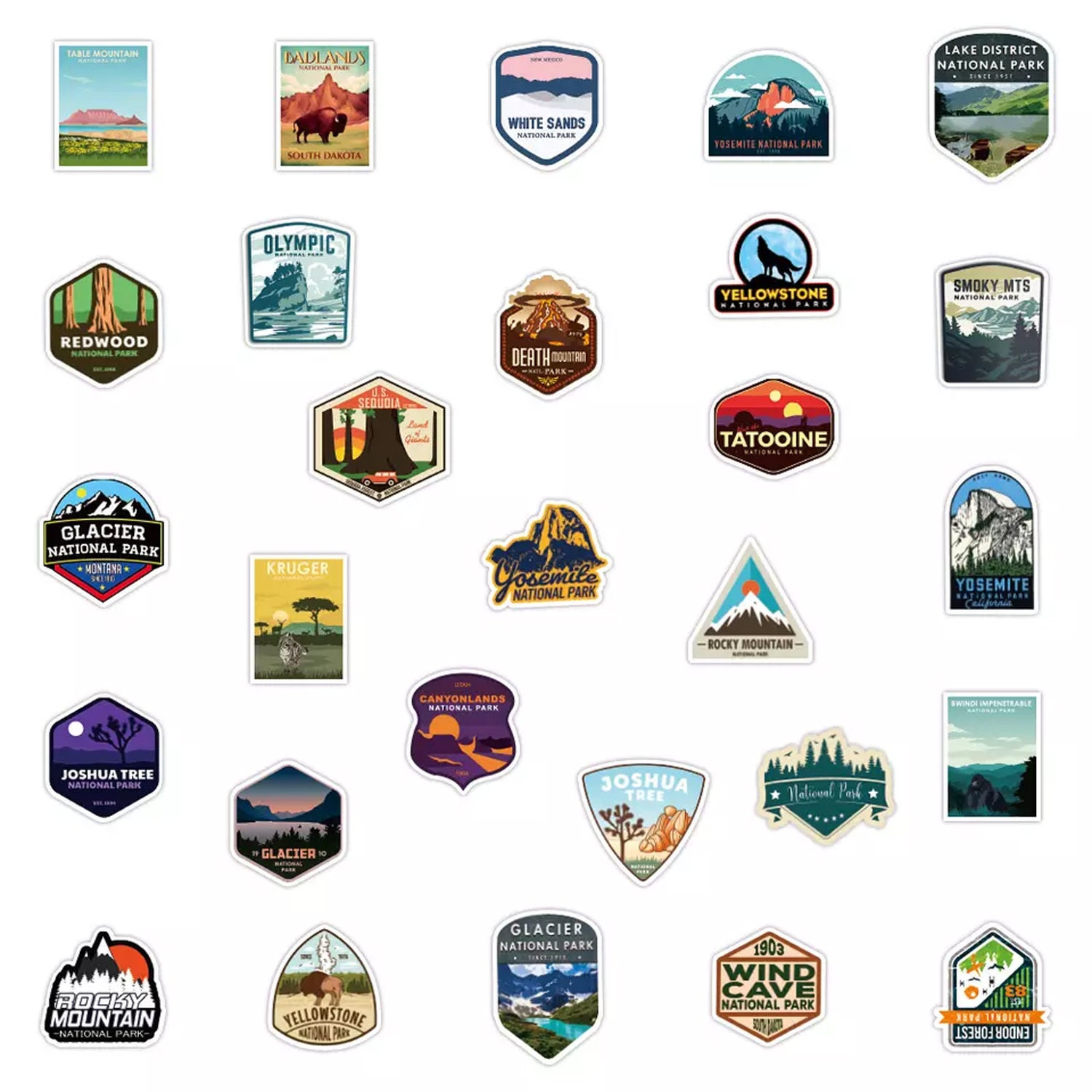 American National Parks Sticker Pack - Culture of Gaming