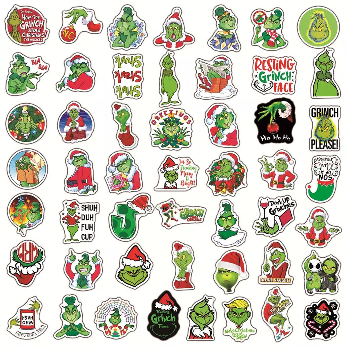 The Grinch Sticker Pack - Culture of Gaming