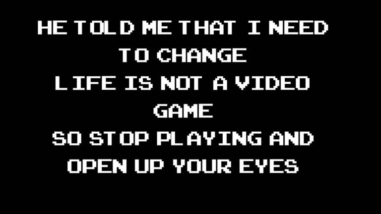 game over lyrics video game