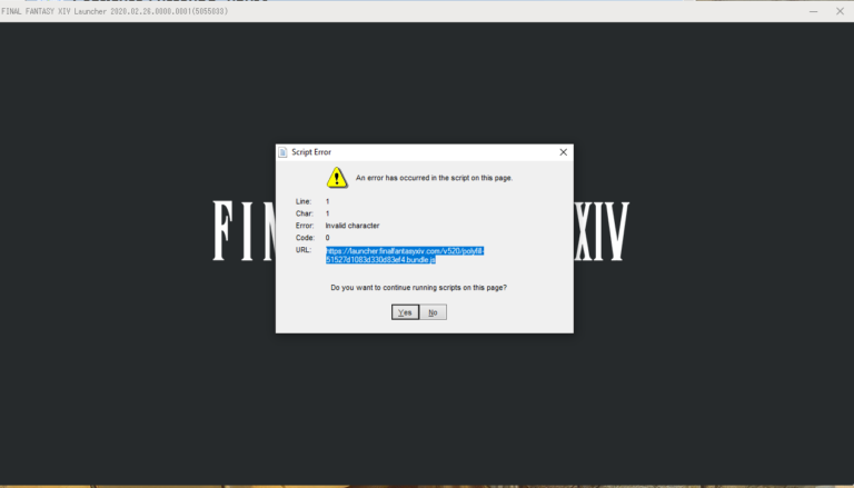 FFXIV-Error-Code